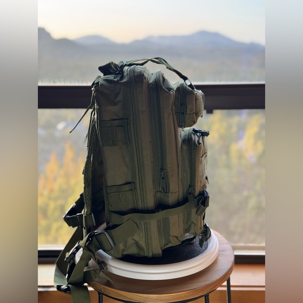 Olive Green Tactical Backpack - image 3